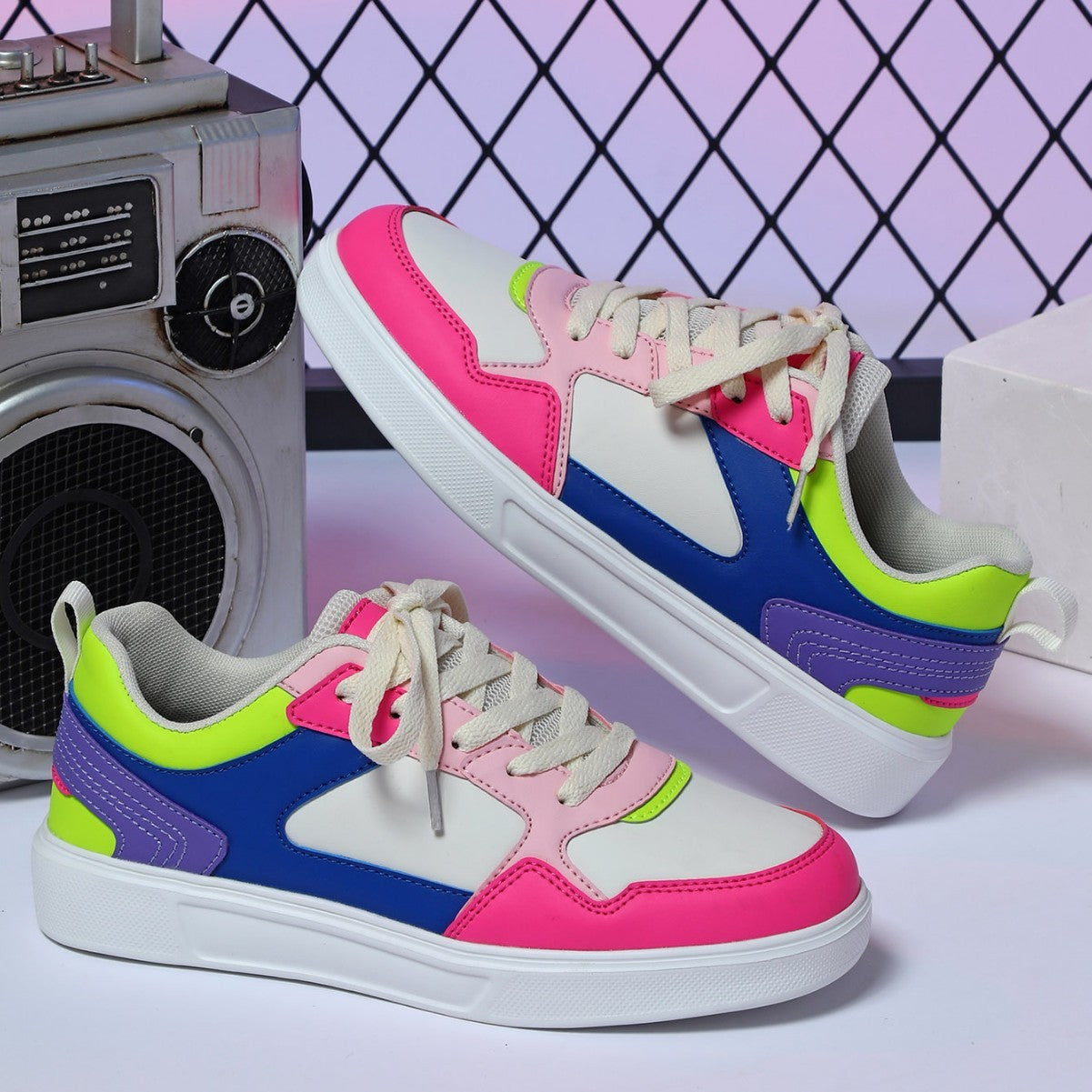 Platform Skateboard Shoes Couple Casual Flat Shoes
