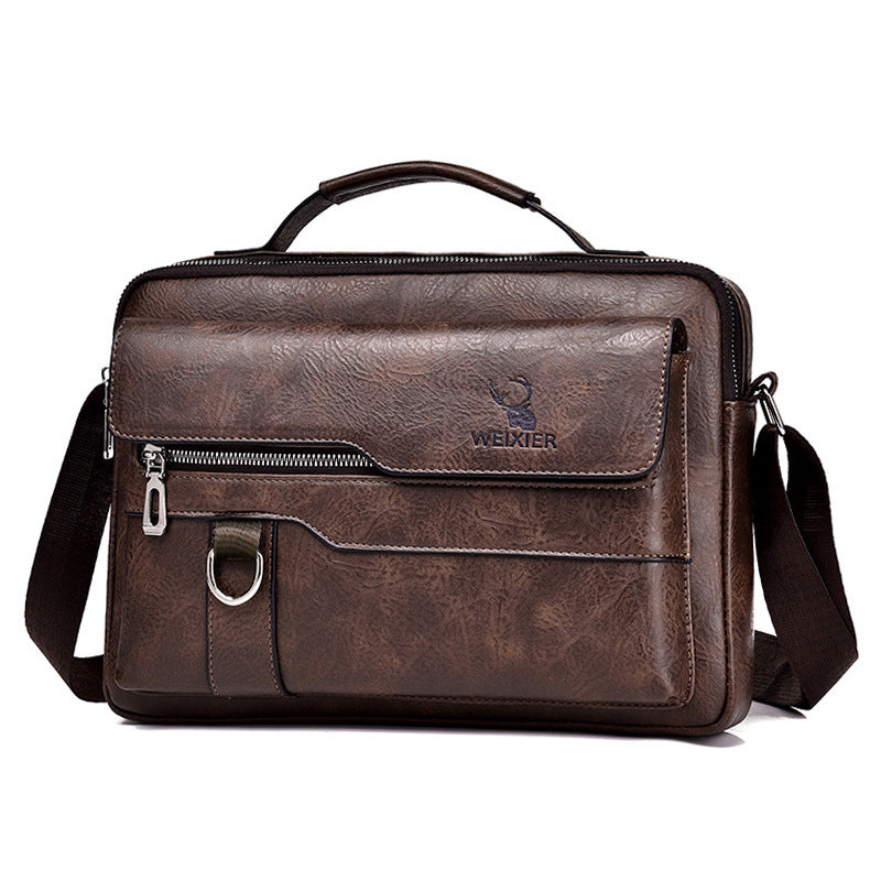 Sac messager à bandoulière pour homme, style rétro, sac à dos d'affaires