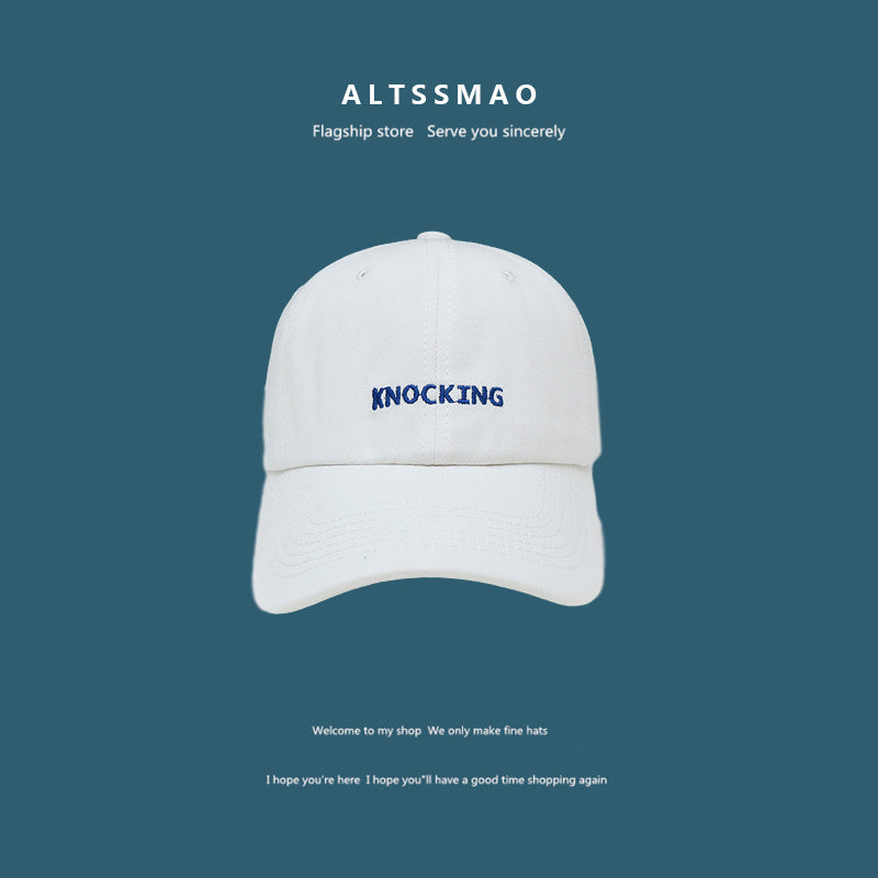 Face Displayed Small Letters Sun Visor Baseball Cap