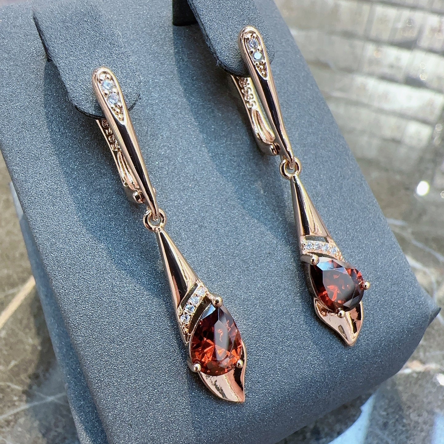 Boucles d'oreilles simples en zircon pour femmes, Japon et Corée du Sud, Kazakhstan