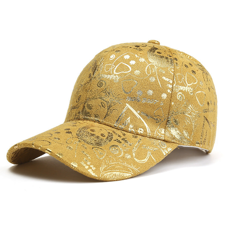 Spring And Summer Baseball Caps For Men And Women Korean Style Floral