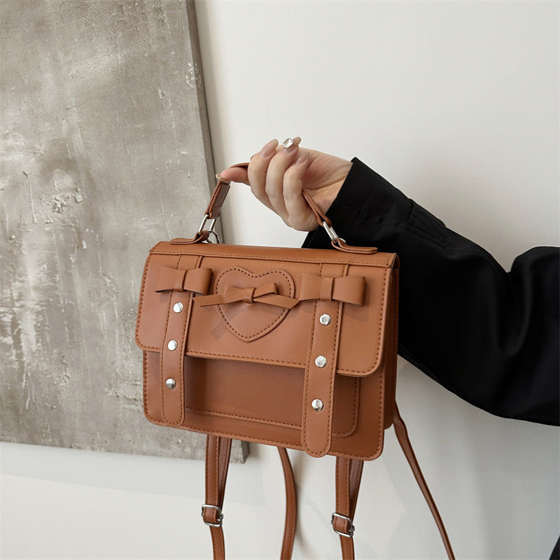 Sac à bandoulière tendance grande capacité, petit sac carré pour femme