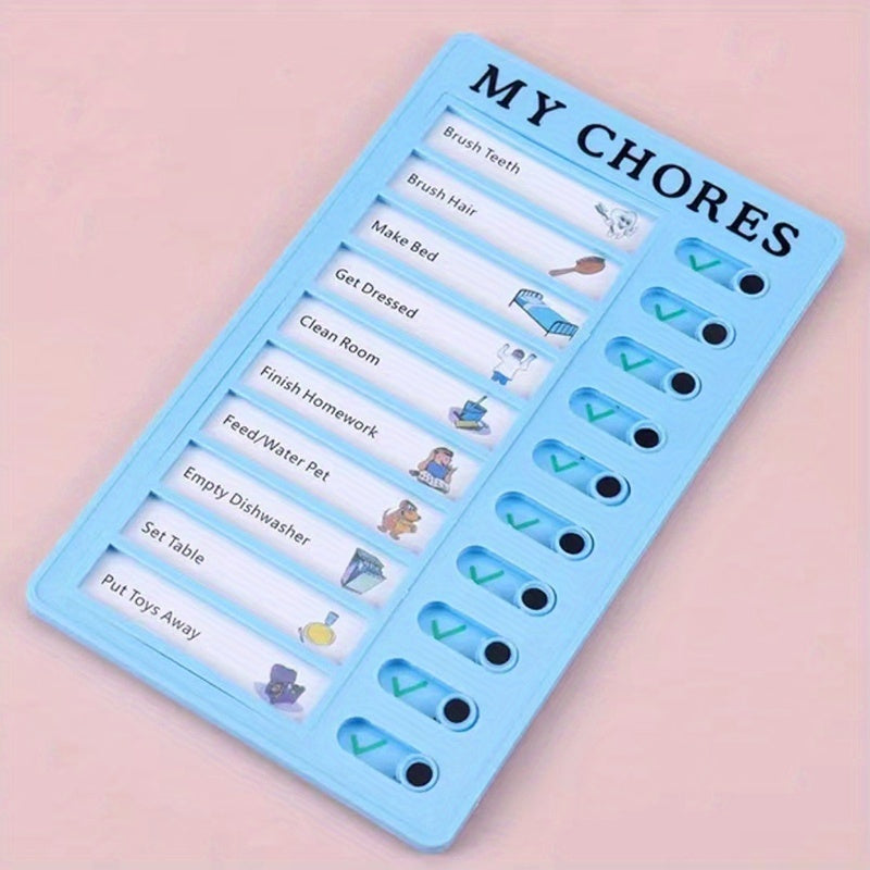 Self-discipline Punch Card Students' Develop Good Habits Planner Old Man My Chores Memo Message Inspection Table Can Replace Daily Life, Good Habits Develop Daily Learning Task Planning
