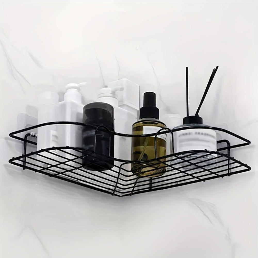 Floating bathroom shelf installed on wall