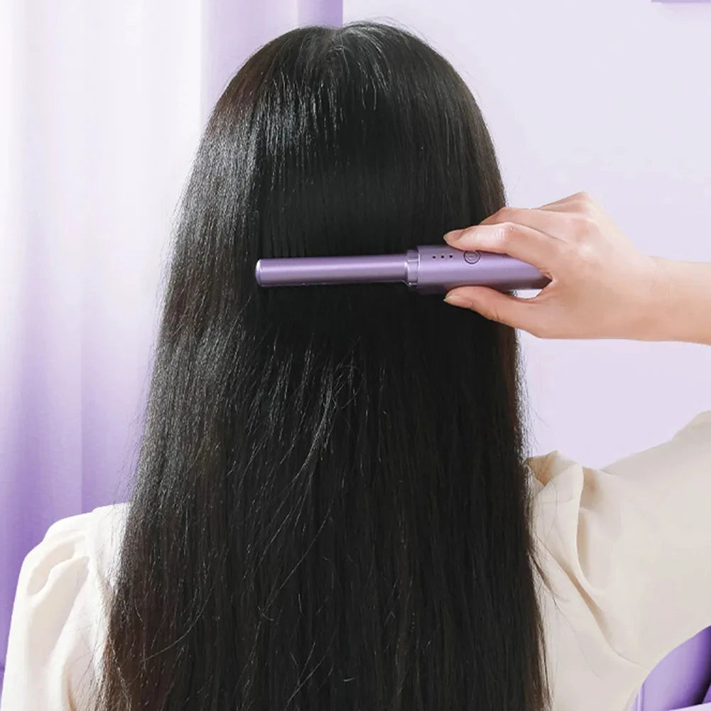 Lisseur professionnel sans fil, peigne à boucler, chauffage rapide, ions négatifs, brosse à lisser et boucler, outils de coiffure