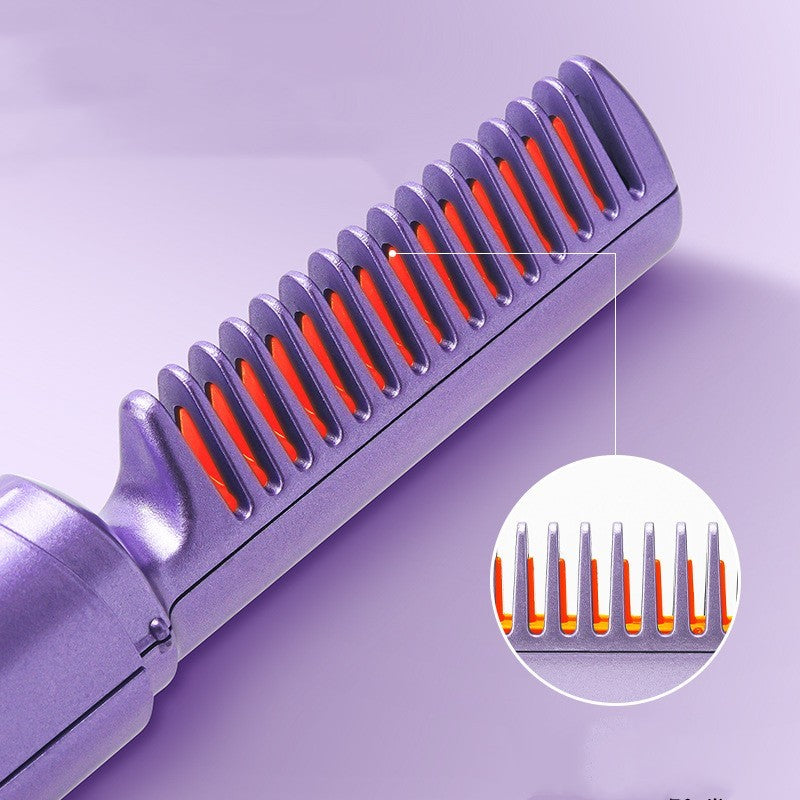 Lisseur professionnel sans fil, peigne à boucler, chauffage rapide, ions négatifs, brosse à lisser et boucler, outils de coiffure