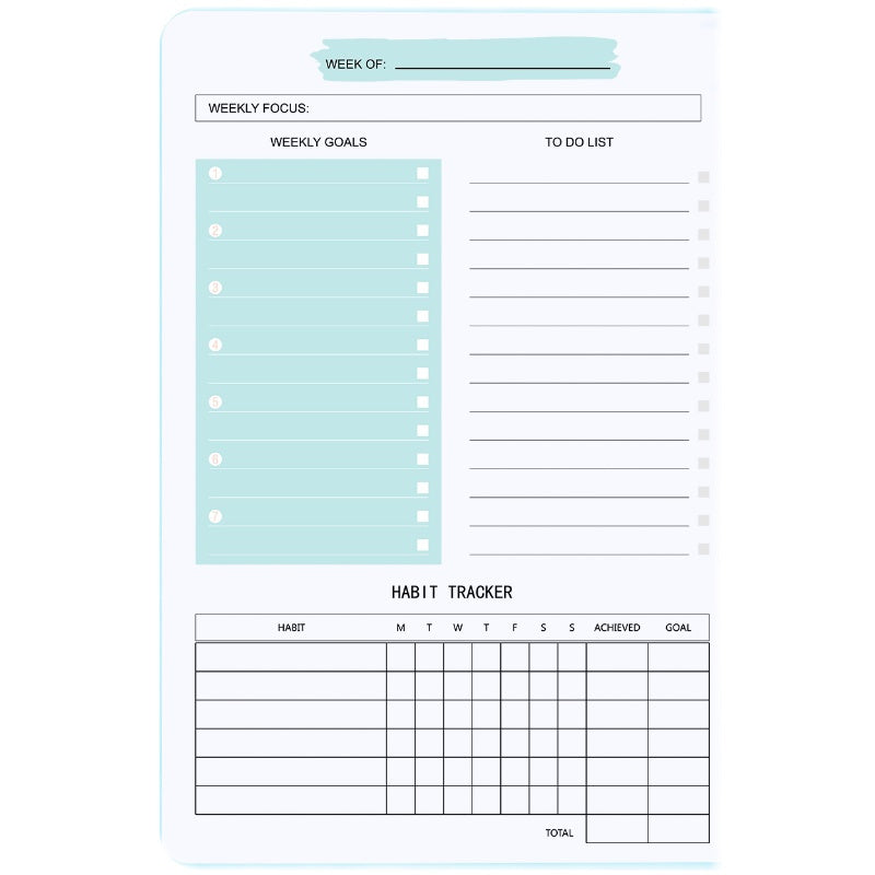 Non Dated Daily Weekly Monthly Planner Agenda Notebook Diary