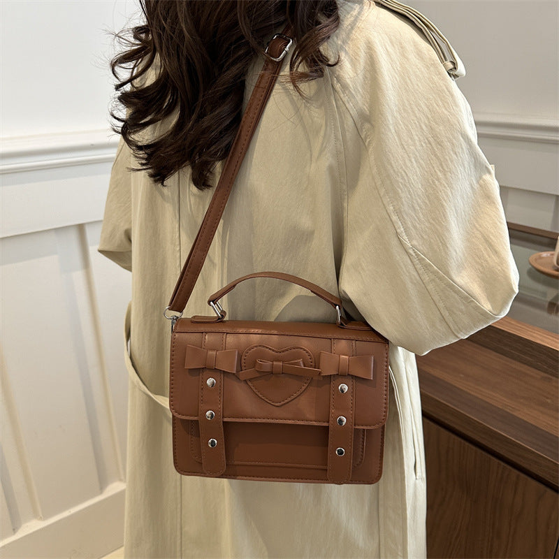 Sac à bandoulière tendance grande capacité, petit sac carré pour femme