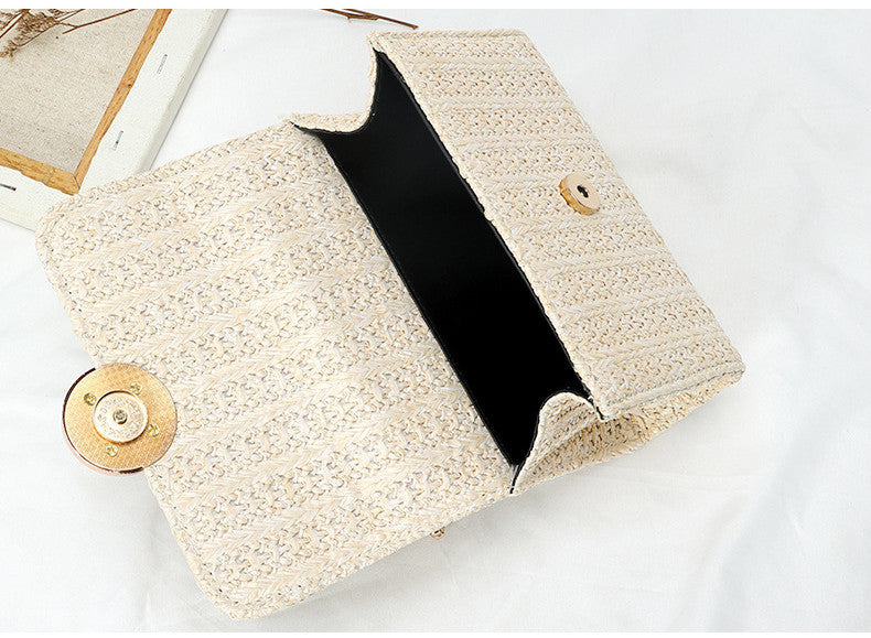 Wide shoulder strap small square bag Korean version all-match