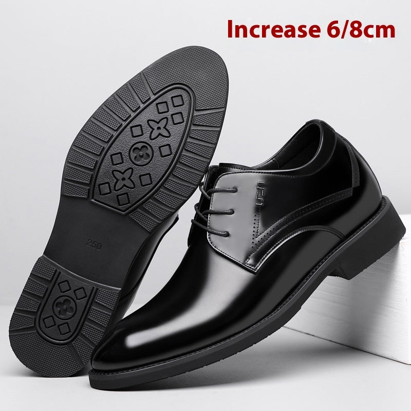Chaussures pour hommes en cuir véritable, respirantes et formelles