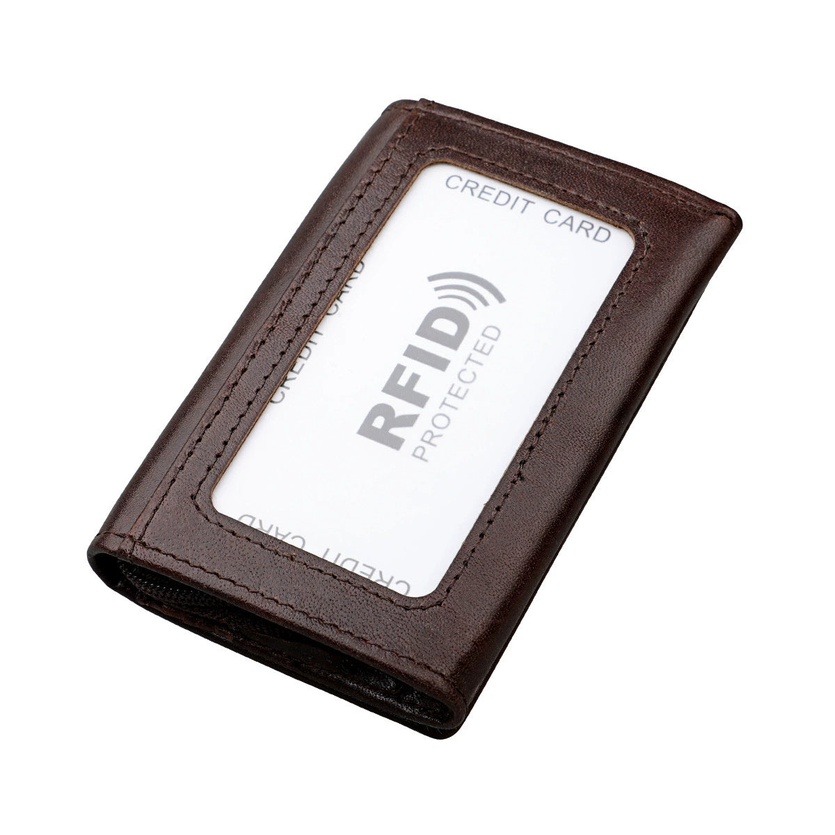 Porte-monnaie en cuir véritable pour homme