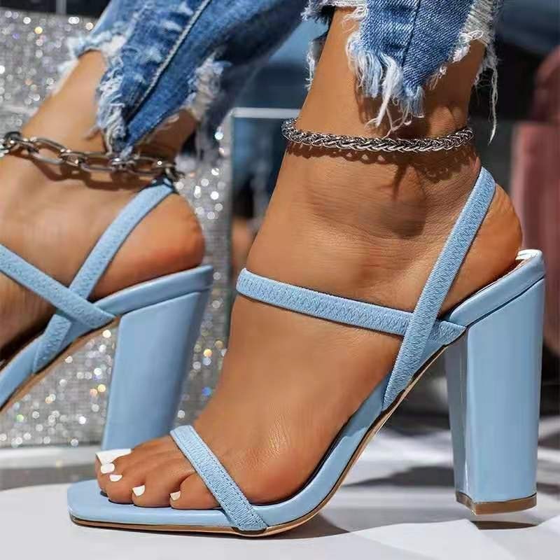 Sandales à talons hauts tendance pour chaussures pour femmes