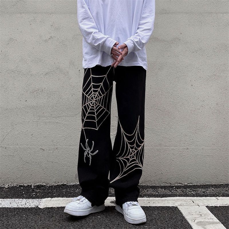Wide Leg Track Pants Loose Straight Casual Pants