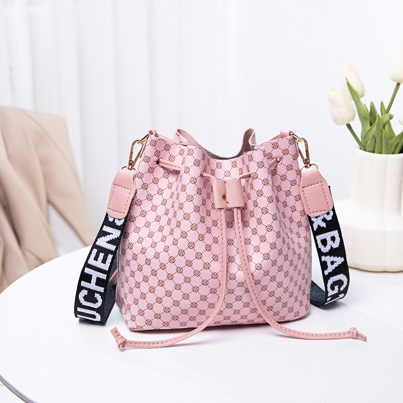 Sac seau imprimé pour femme, sac à bandoulière grande capacité, tendance