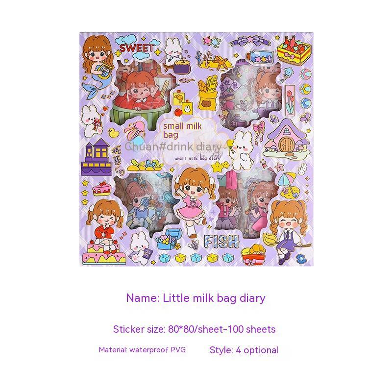 Cute Cartoon Boxed Stickers For Journals