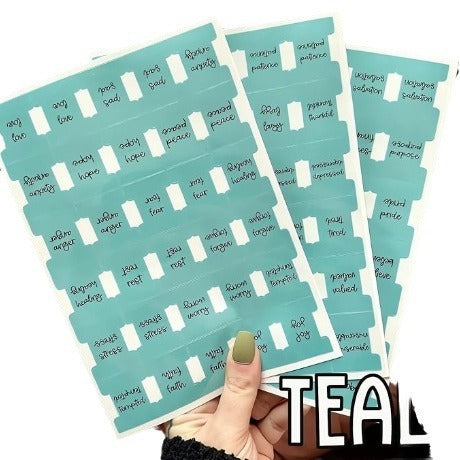 Cross Design Bible Index Label Sticker