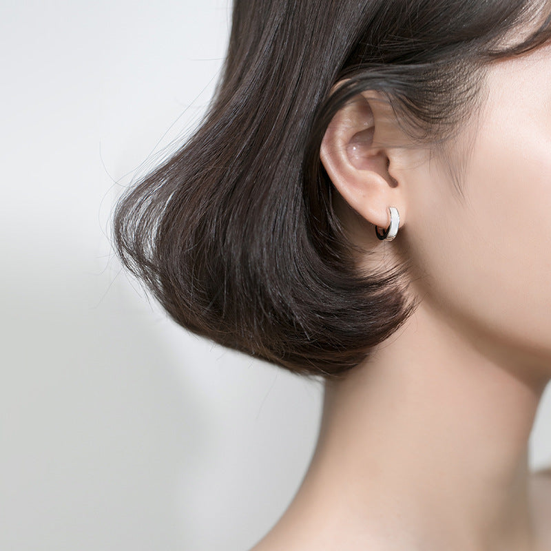 S925 silver earrings women