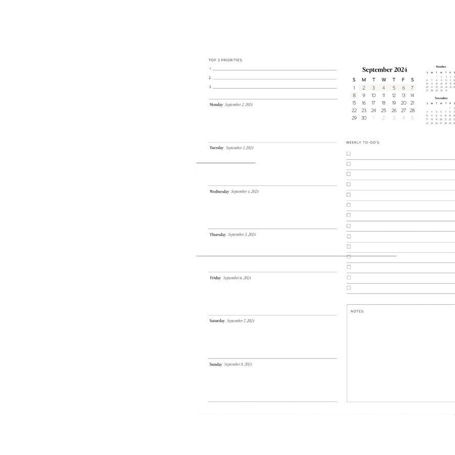 24to25 Daily Planner Annual Planning Notebook