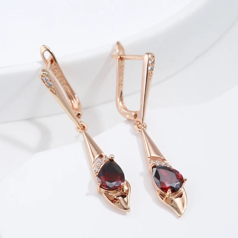 Boucles d'oreilles simples en zircon pour femmes, Japon et Corée du Sud, Kazakhstan