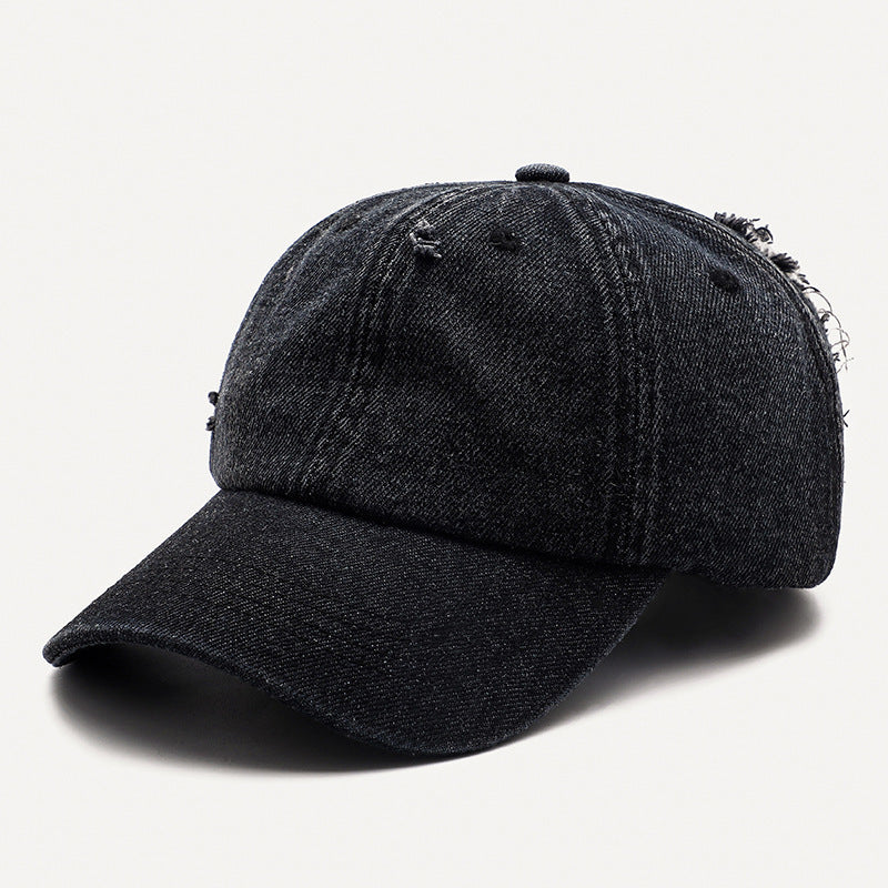 Casquettes de baseball coréennes en denim pour hommes et femmes