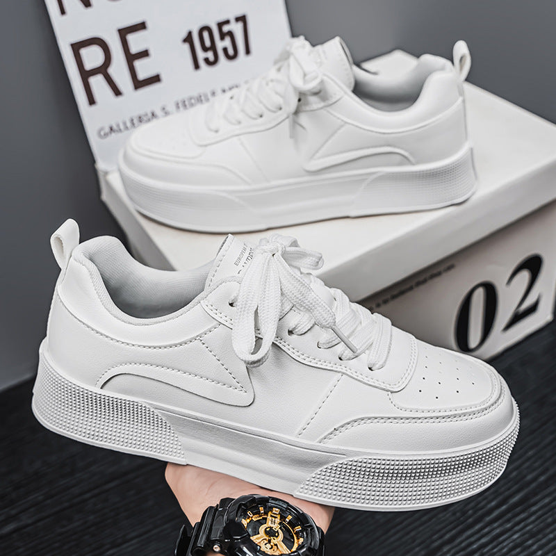 Baskets décontractées et polyvalentes pour homme, chaussures de sport blanches
