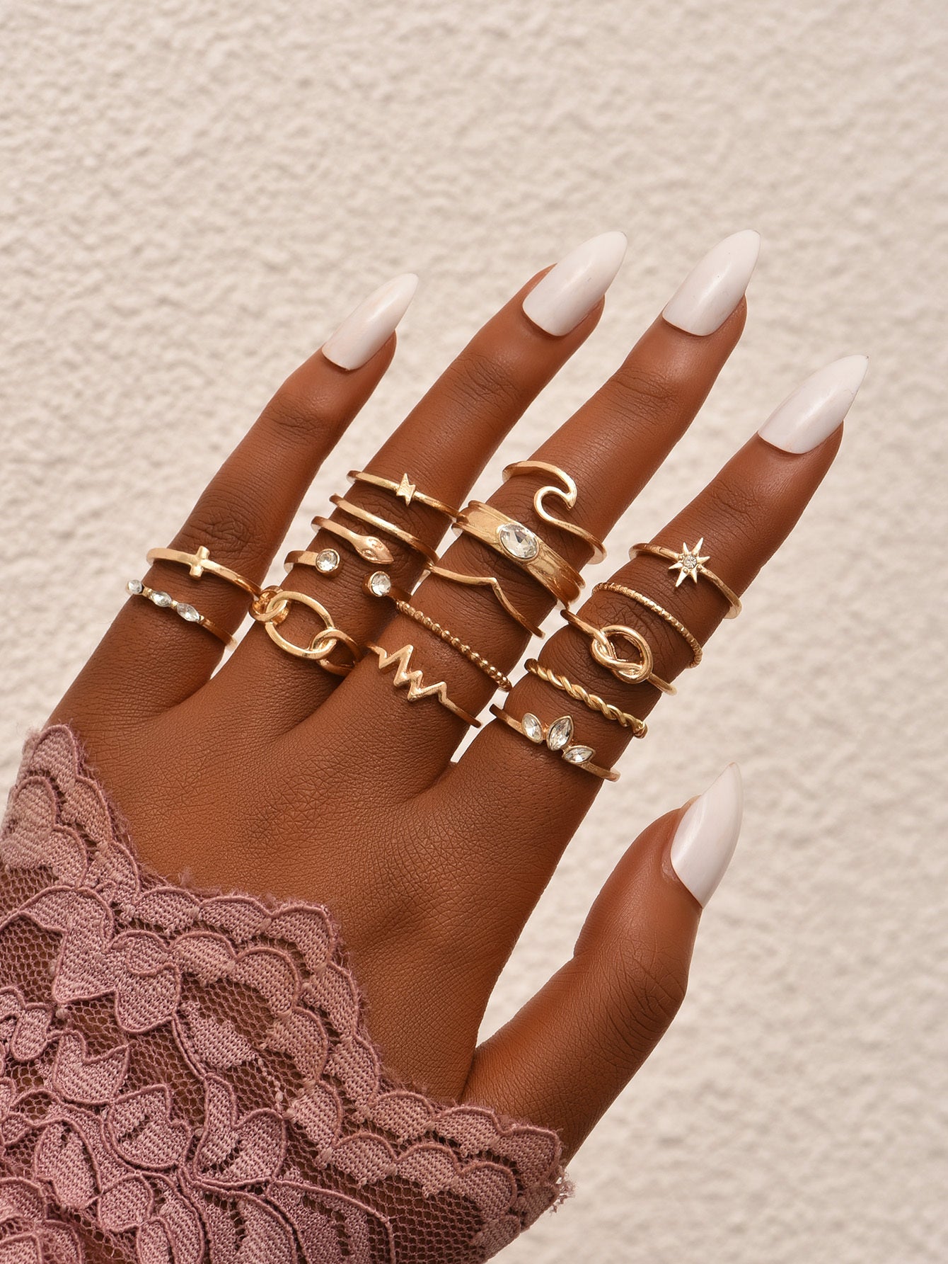 Metal Ring Set Women