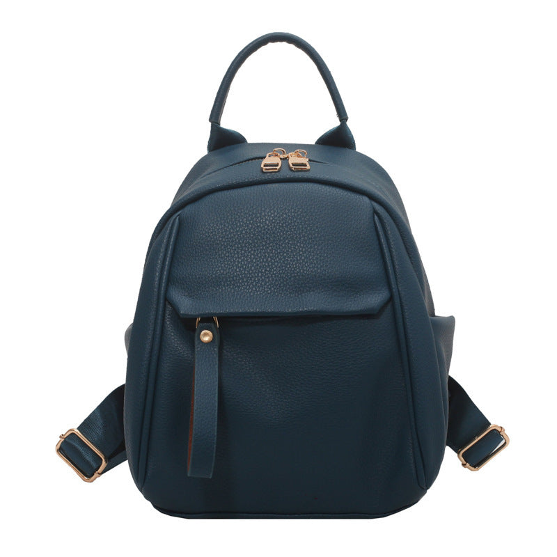 Sac à dos tendance en PU souple pour femme, petit, mignon, cartable pour étudiante
