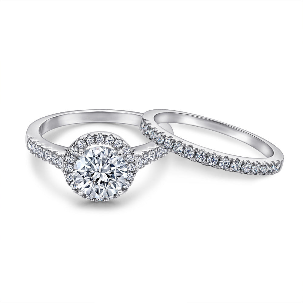 S925 Sterling Silver Niche Stacked Ring Women's Personality