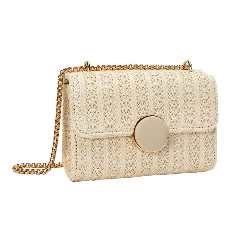 Wide shoulder strap small square bag Korean version all-match