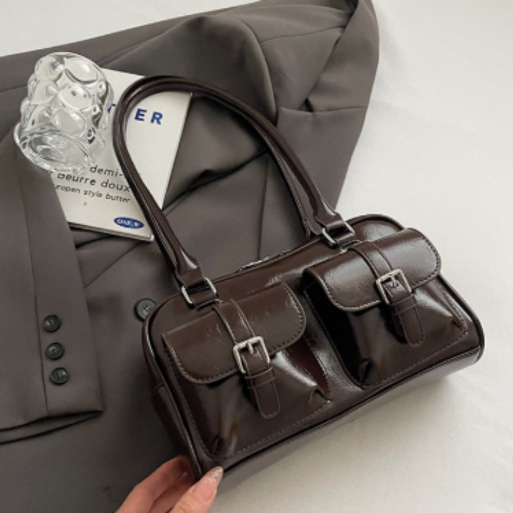 Sac à bandoulière, petit sac carré de grande capacité