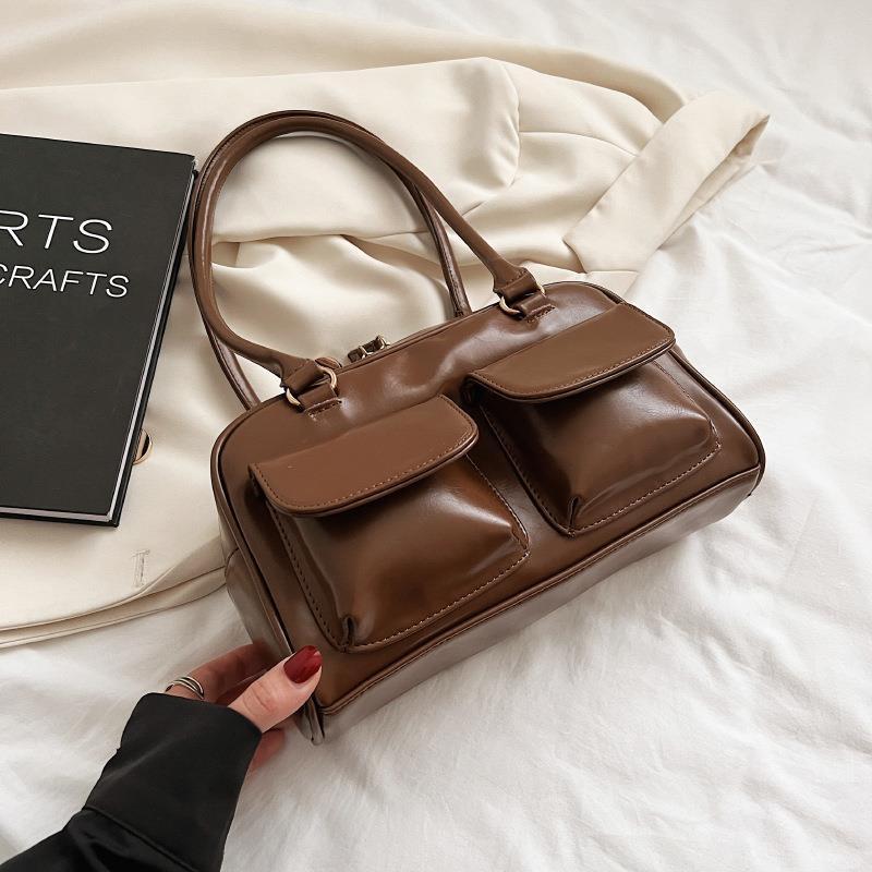 Sac à bandoulière multi-poches pour femme, sac à main carré polyvalent et tendance