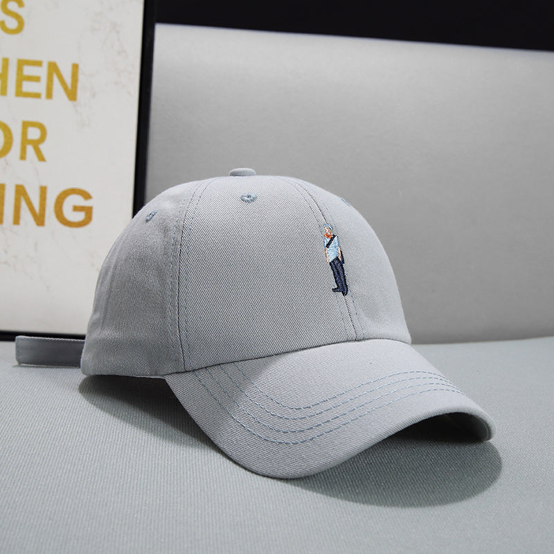 Face Displayed Small Letters Sun Visor Baseball Cap
