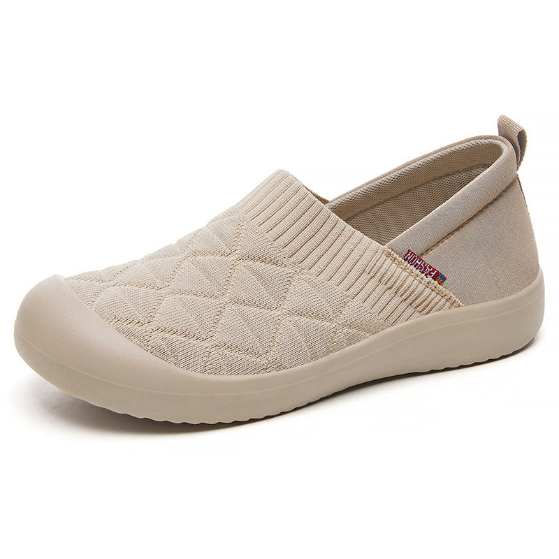 Chaussures en tissu légères et plates pour femmes, confortables et assorties