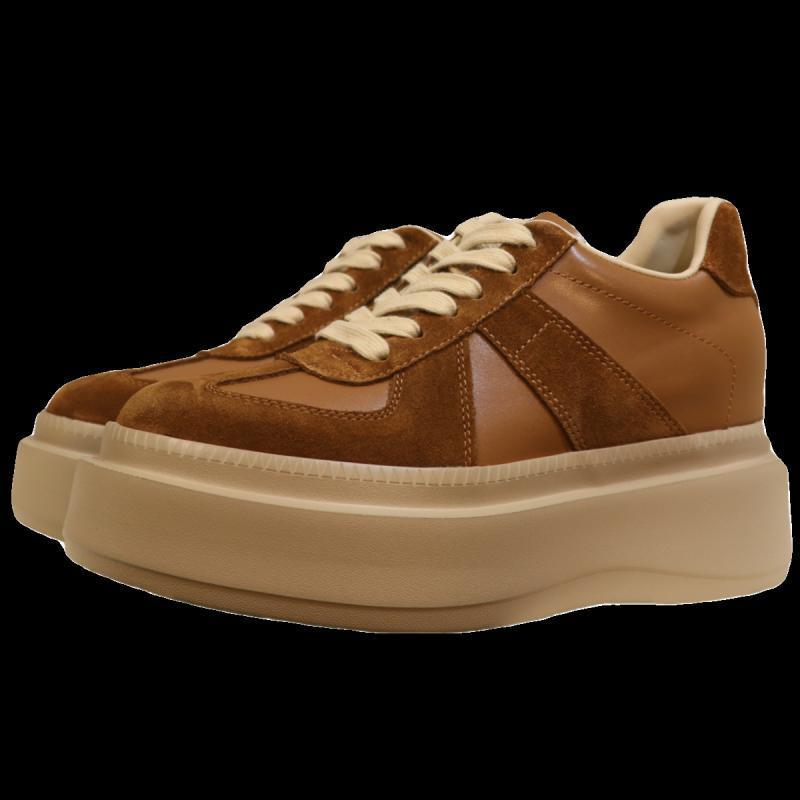Petites chaussures de sport antidérapantes à semelle épaisse pour femmes, semelle intérieure rehaussante