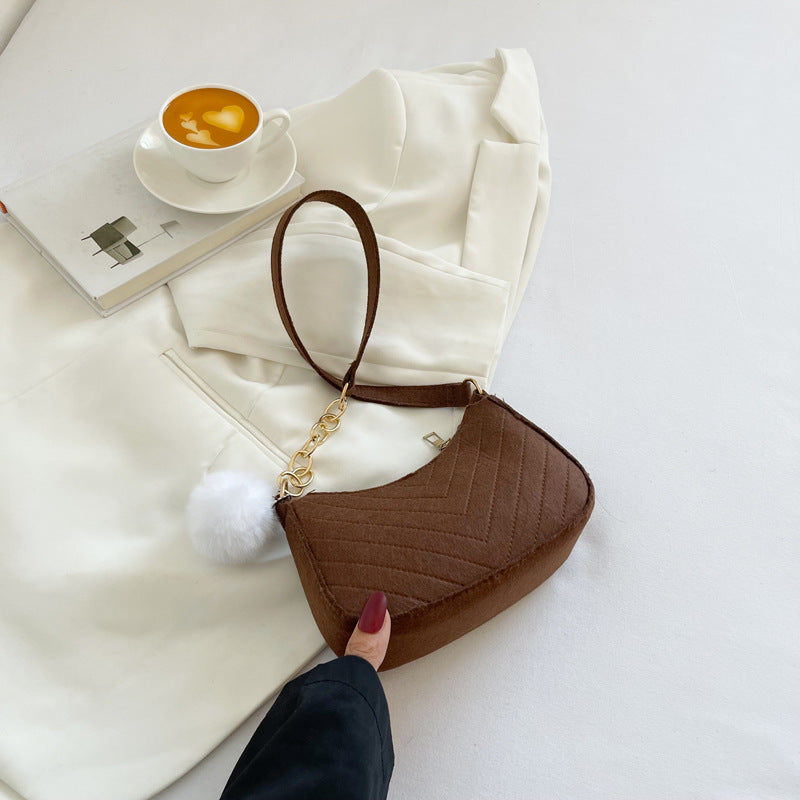Sac messager décontracté rétro couleur unie pour femme