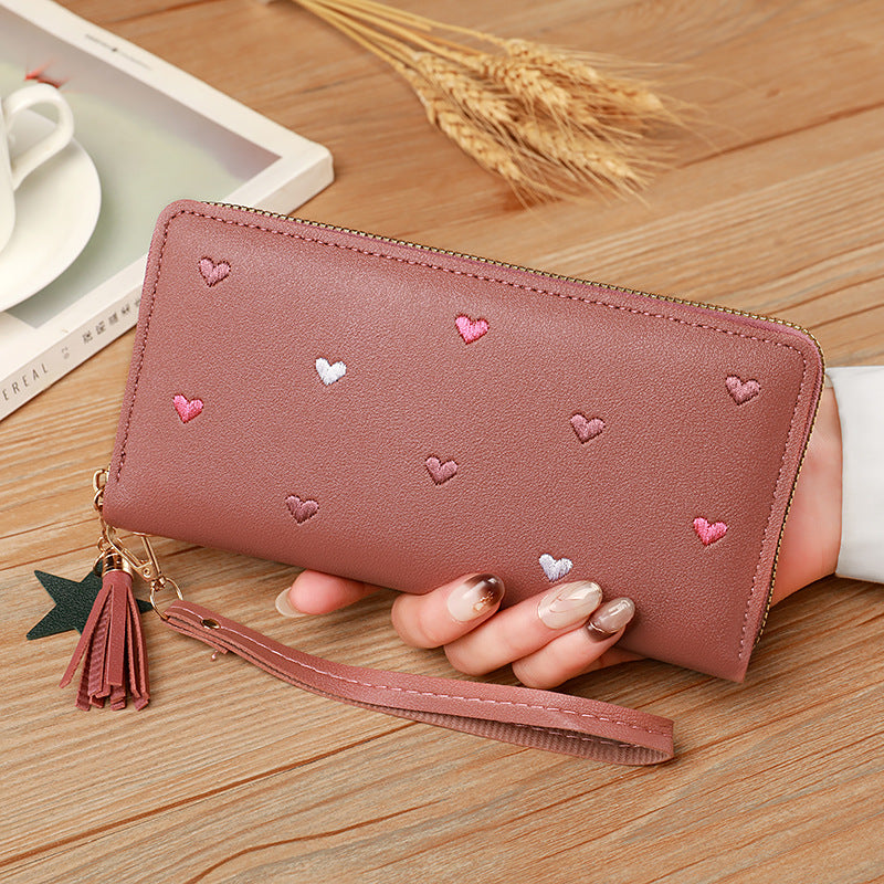 Portefeuille multi-cartes souple pour femme, grande capacité