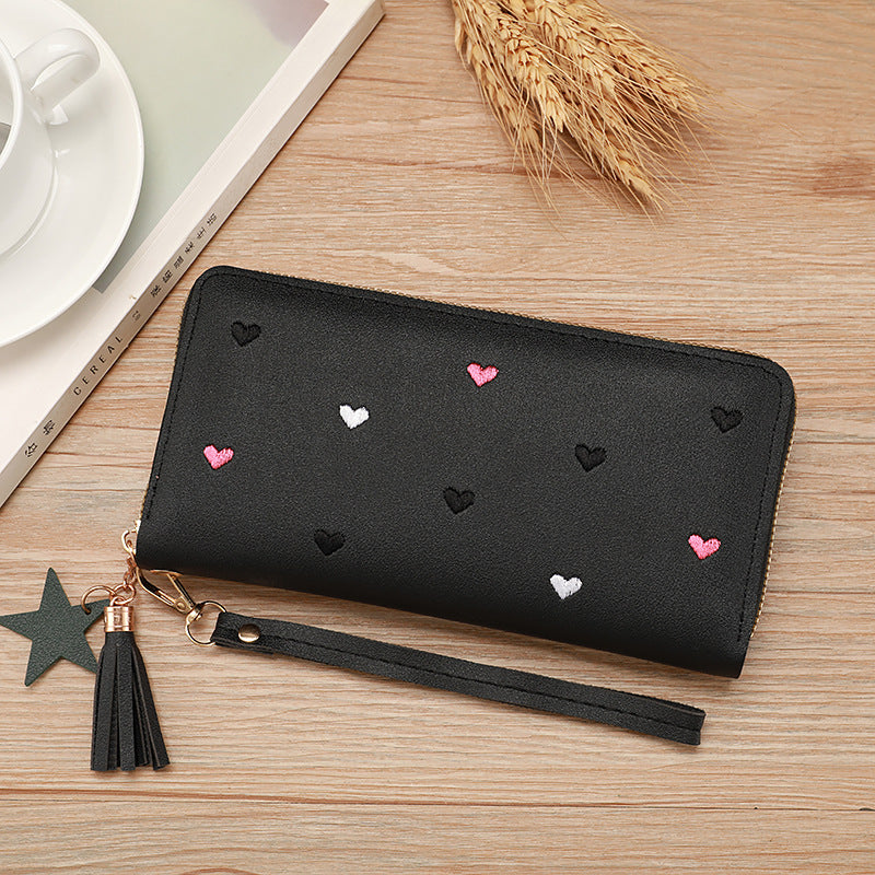 Portefeuille multi-cartes souple pour femme, grande capacité
