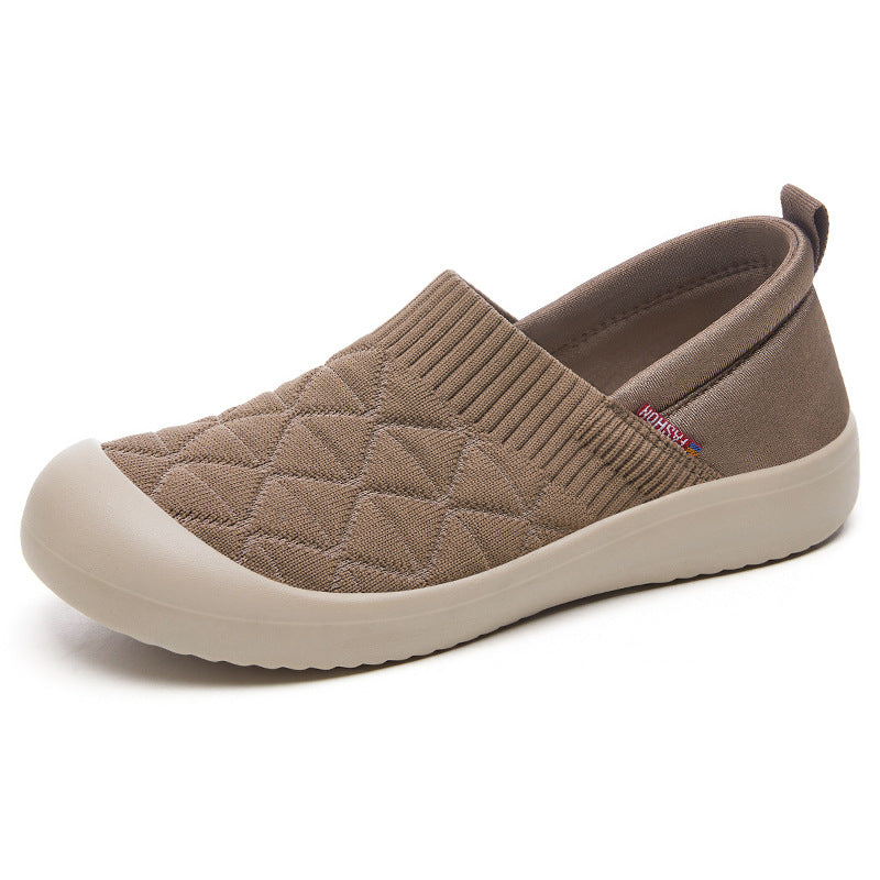 Chaussures en tissu légères et plates pour femmes, confortables et assorties