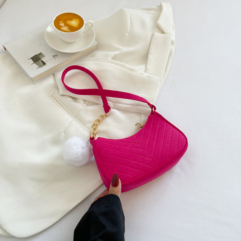 Sac messager décontracté rétro couleur unie pour femme