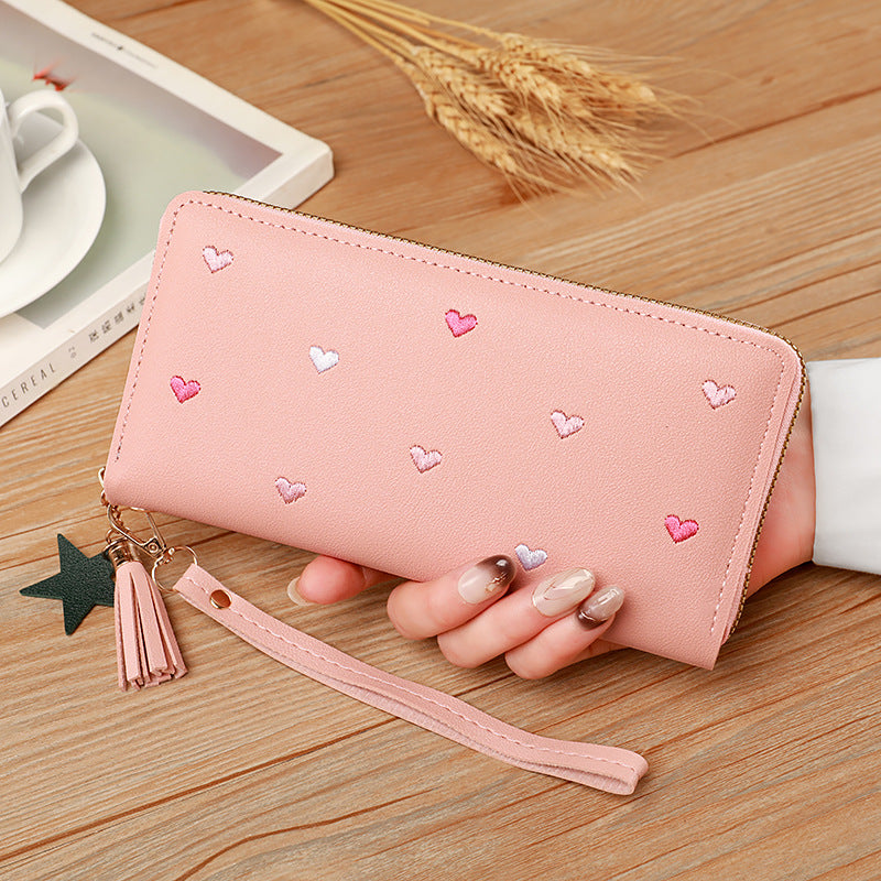 Portefeuille multi-cartes souple pour femme, grande capacité