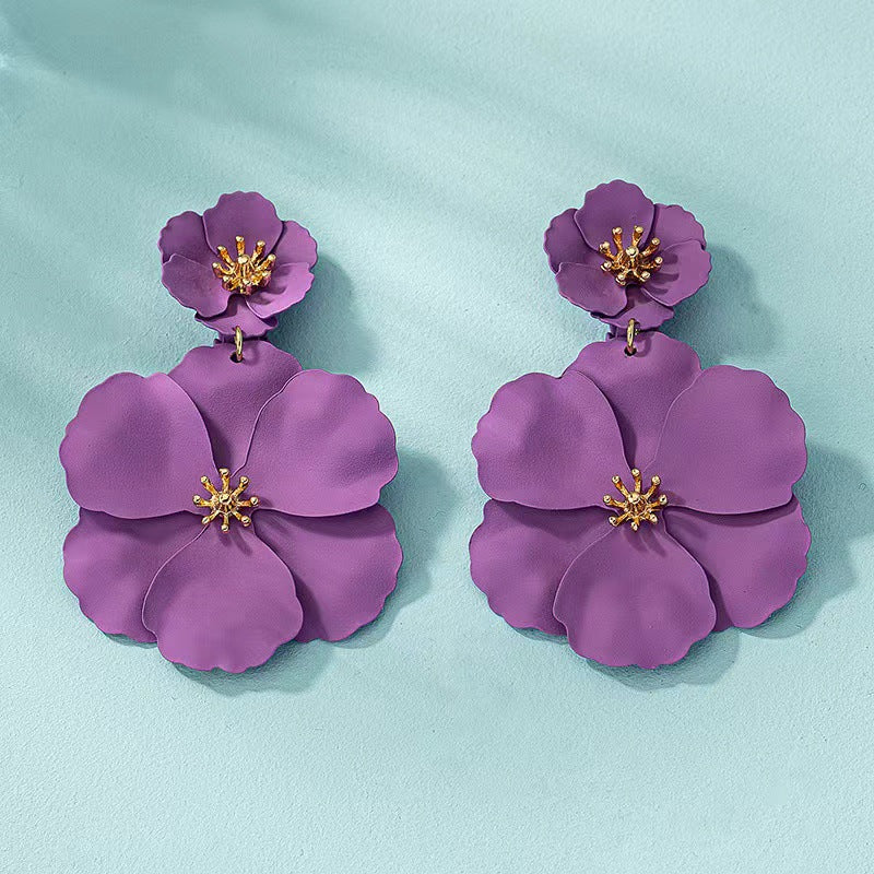 Boucles d'oreilles longues rétro style Mori Girl européennes et américaines
