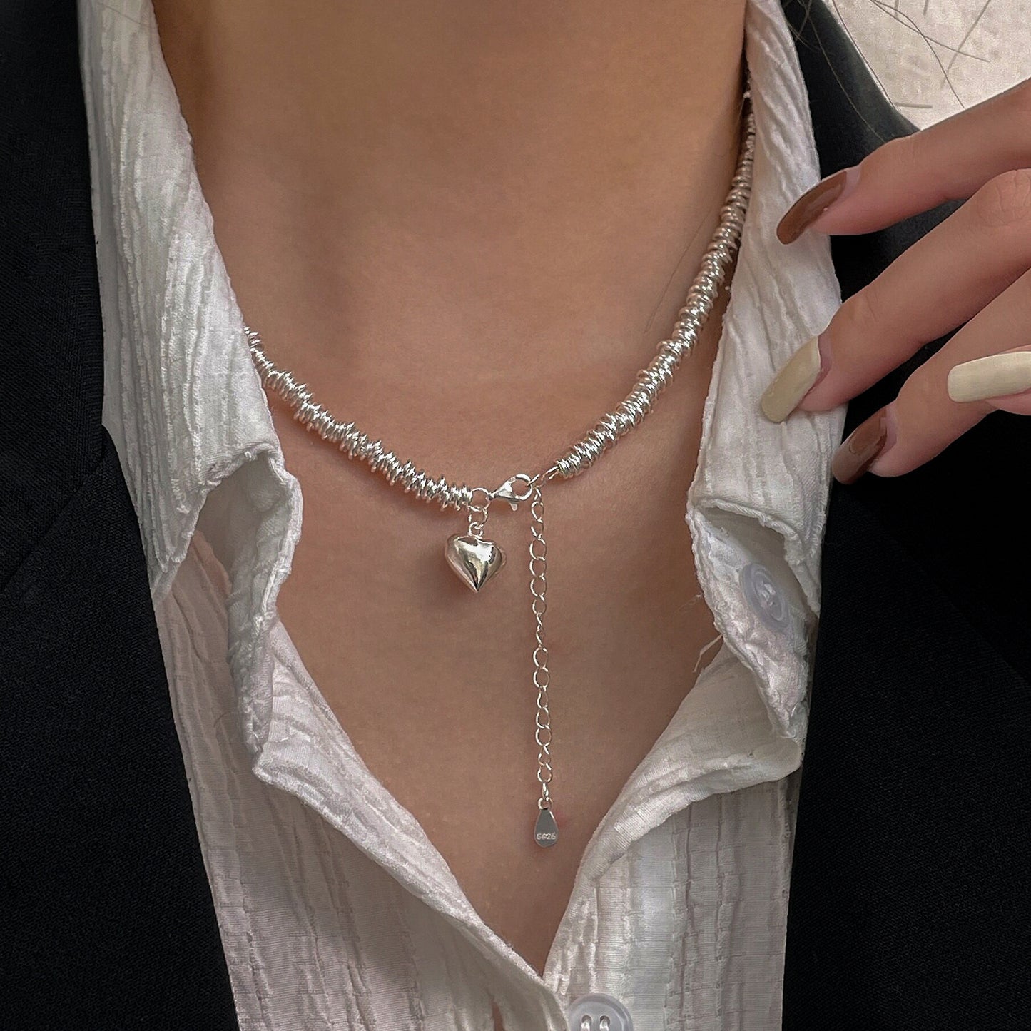 Collier et bracelet pour femme, bague de luxe légère et de haute qualité