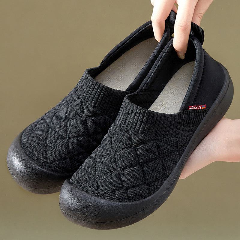 Chaussures en tissu légères et plates pour femmes, confortables et assorties