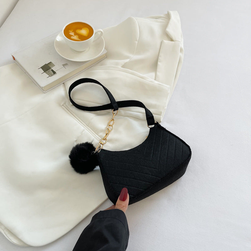 Sac messager décontracté rétro couleur unie pour femme