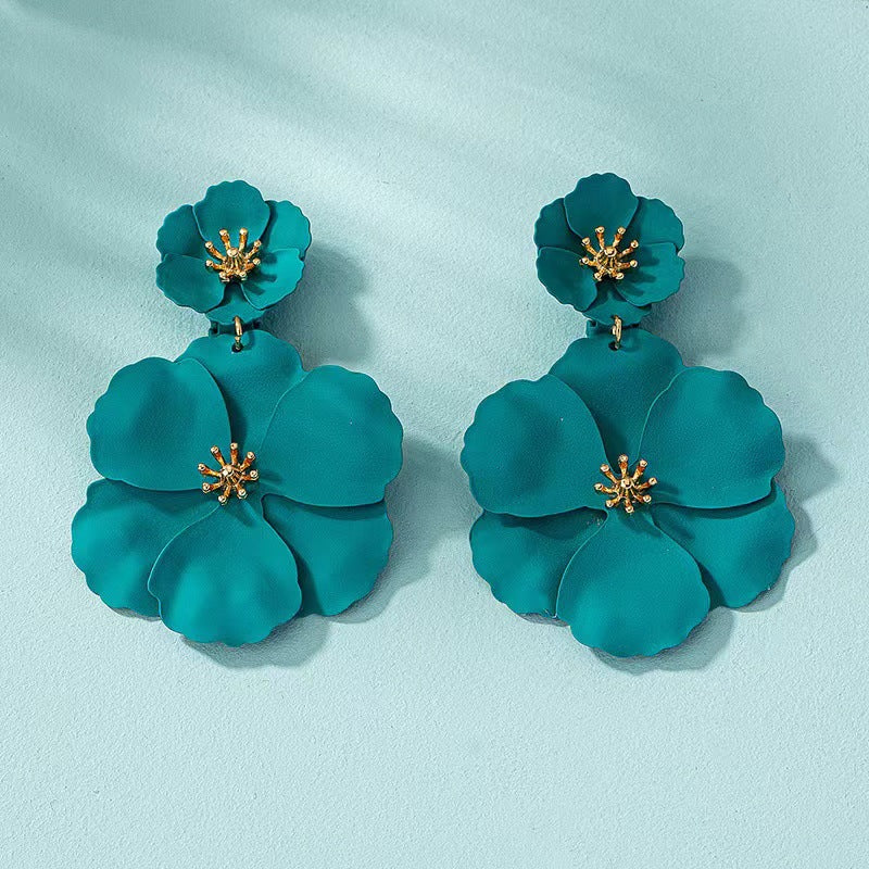 Boucles d'oreilles longues rétro style Mori Girl européennes et américaines