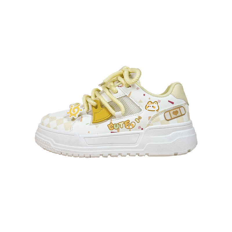 Chaussures décontractées en maille respirante, jolies chaussures Dopamine de style coréen