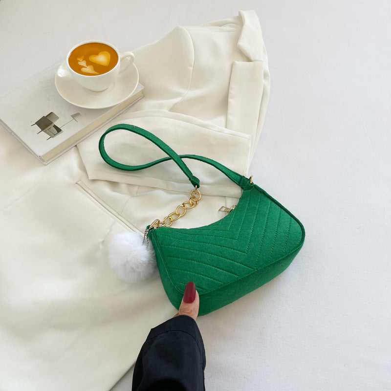 Sac messager décontracté rétro couleur unie pour femme