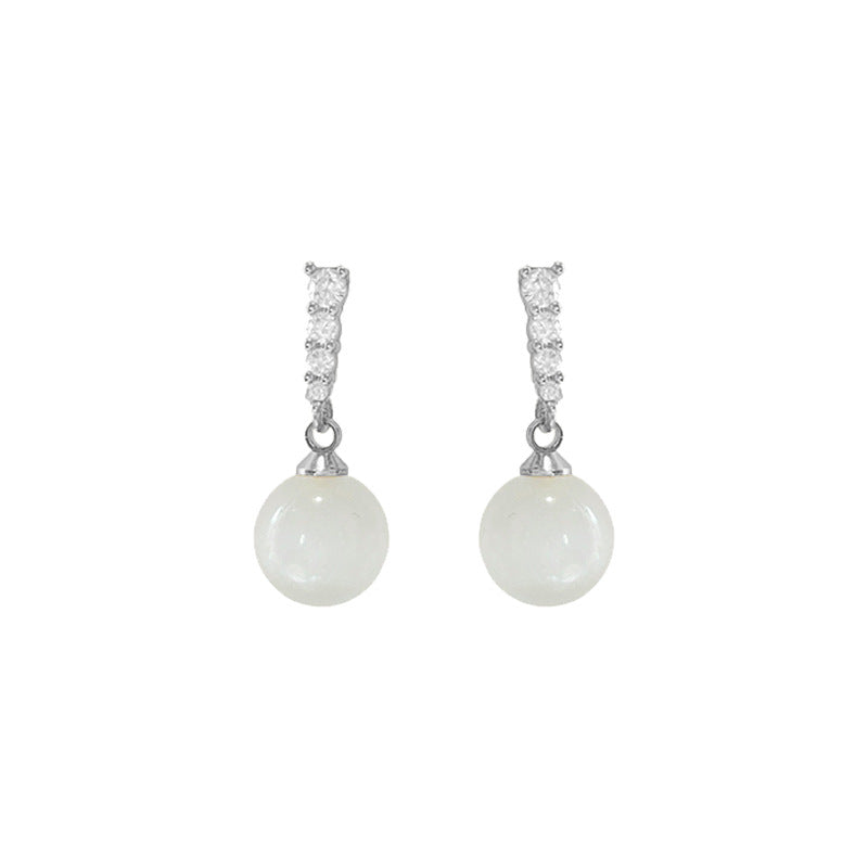 Cool New Chinese Style Opal Earrings