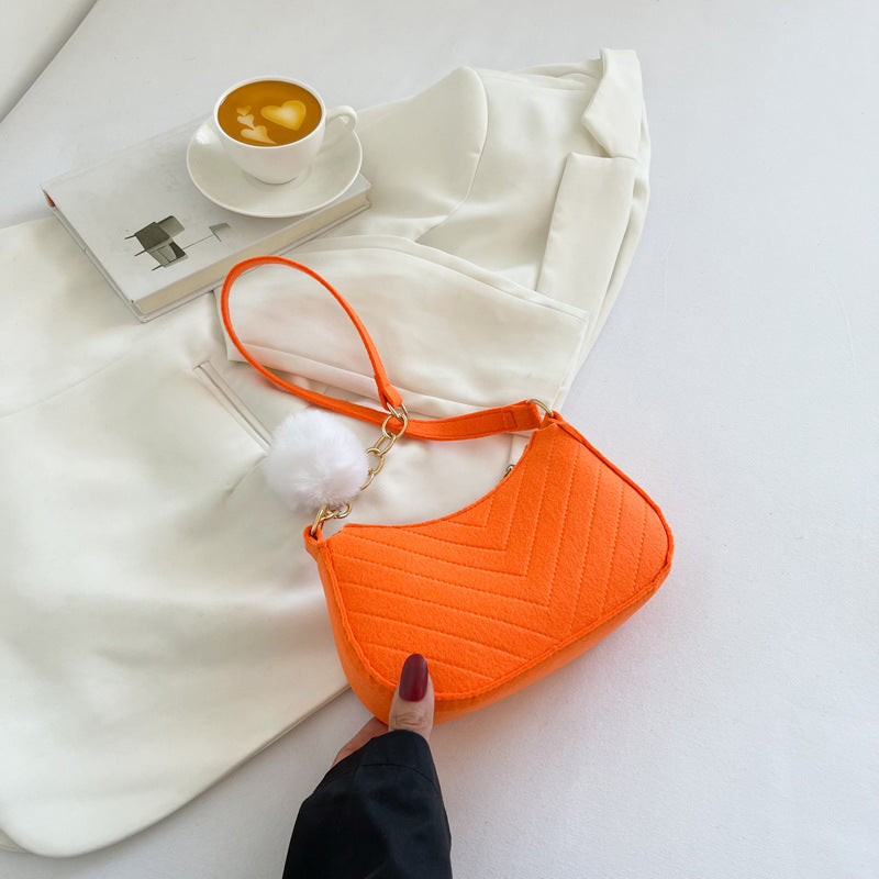 Sac messager décontracté rétro couleur unie pour femme