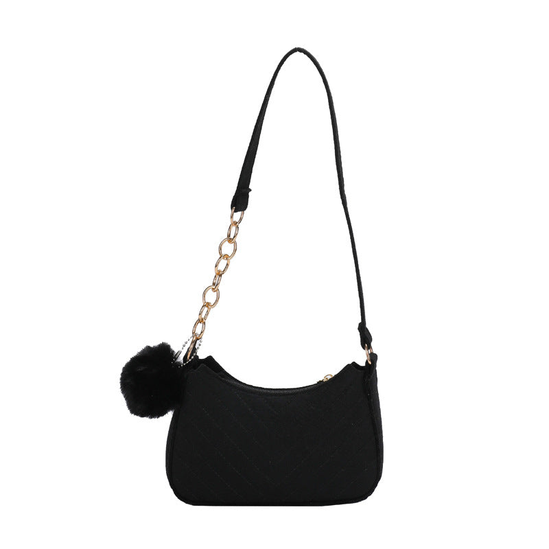 Sac messager décontracté rétro couleur unie pour femme